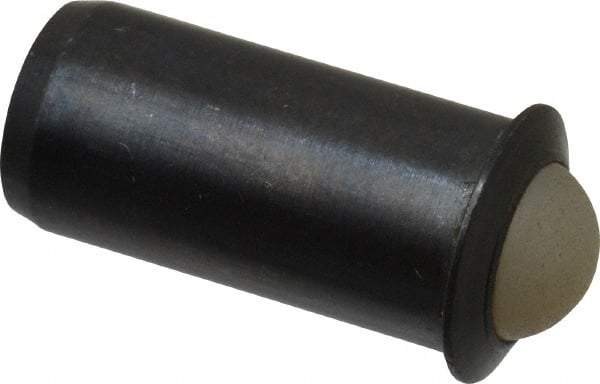 Vlier - 0.0643" Body Length x 5/16" Body Diam, 4 Lb Init to 10 Lb Final End Force, Steel Press Fit Ball Plunger - 1/4" Ball Diam, 0.09" Max Ball Reach, 0.045" Flange Thickness - Americas Industrial Supply