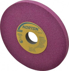 Norton - 7" Diam x 1-1/4" Hole x 1/2" Thick, I Hardness, 60 Grit Surface Grinding Wheel - Aluminum Oxide, Type 1, Medium Grade, 3,600 Max RPM, Vitrified Bond, No Recess - Americas Industrial Supply