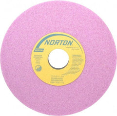Norton - 7" Diam x 1-1/4" Hole x 1/2" Thick, H Hardness, 46 Grit Surface Grinding Wheel - Aluminum Oxide, Type 1, Coarse Grade, 3,600 Max RPM, Vitrified Bond, No Recess - Americas Industrial Supply