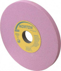 Norton - 7" Diam x 1-1/4" Hole x 1/2" Thick, I Hardness, 60 Grit Surface Grinding Wheel - Aluminum Oxide, Type 1, Medium Grade, 3,600 Max RPM, Vitrified Bond, No Recess - Americas Industrial Supply
