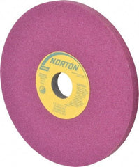 Norton - 8" Diam x 1-1/4" Hole x 1/2" Thick, K Hardness, 60 Grit Surface Grinding Wheel - Aluminum Oxide, Type 1, Medium Grade, 3,600 Max RPM, Vitrified Bond, No Recess - Americas Industrial Supply