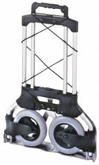 Wesco Industrial Products - 175 Lb Capacity 42" OAH Folding Hand Truck - Aluminum, Rubber Wheels - Americas Industrial Supply