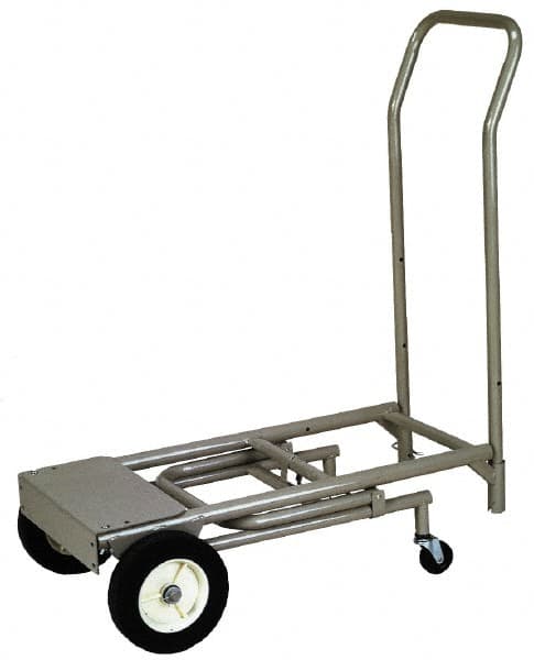 Wesco Industrial Products - 400 Lb Capacity Hand Truck - Swept Back Handle, Steel, Semi-Pneumatic Wheels - Americas Industrial Supply