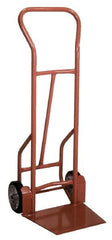 Wesco Industrial Products - 900 Lb Capacity 53" OAH Hand Truck - Swept Back Handle, Steel, Mold-On Rubber Wheels - Americas Industrial Supply