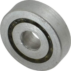 Value Collection - 1/4" Bore Diam, 7/8" OD, Open Unground Full Complement Radial Ball Bearing - 1/4" Wide, 1 Row, Round Bore, 397 Lb Dynamic Capacity - Americas Industrial Supply