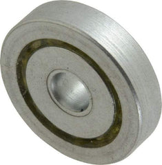 Value Collection - 1/4" Bore Diam, 1-1/16" OD, Open Unground Full Complement Radial Ball Bearing - 1/4" Wide, 1 Row, Round Bore, 484 Lb Dynamic Capacity - Americas Industrial Supply