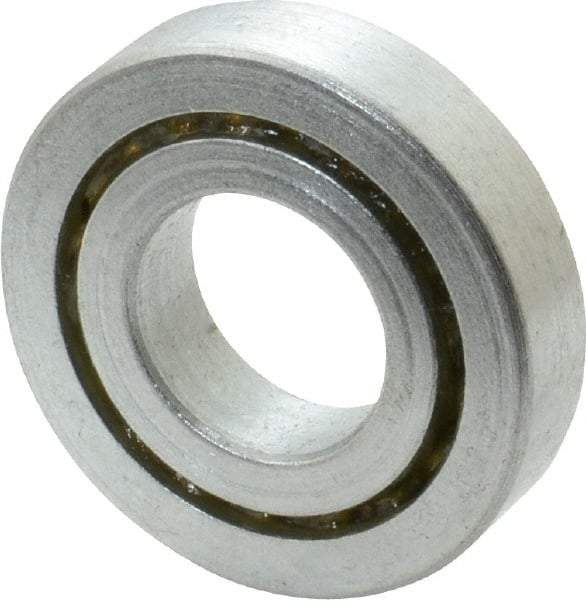 Value Collection - 3/4" Bore Diam, 1-5/8" OD, Open Unground Full Complement Radial Ball Bearing - 3/8" Wide, 1 Row, Round Bore, 825 Lb Dynamic Capacity - Americas Industrial Supply