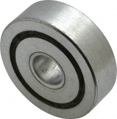 Value Collection - 1/2" Bore Diam, 1-3/4" OD, Open Unground Full Complement Radial Ball Bearing - 9/16" Wide, 1 Row, Round Bore, 1,187 Lb Dynamic Capacity - Americas Industrial Supply