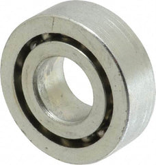 Value Collection - 3/4" Bore Diam, 1-3/4" OD, Open Unground Full Complement Radial Ball Bearing - 9/16" Wide, 1 Row, Round Bore, 1,187 Lb Dynamic Capacity - Americas Industrial Supply
