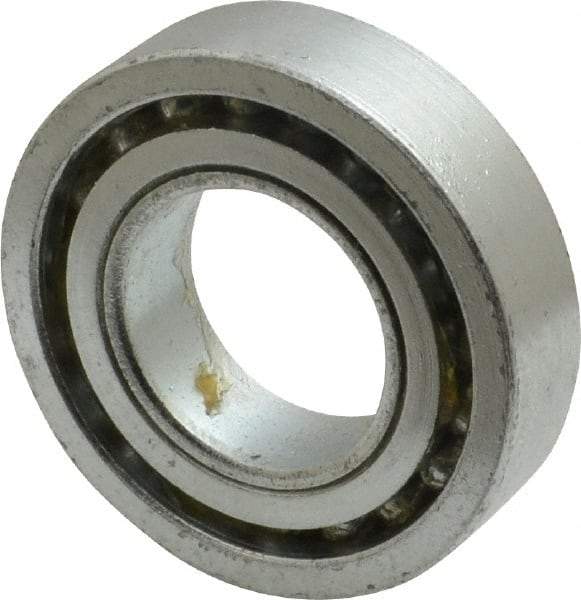 Value Collection - 1" Bore Diam, 2" OD, Open Unground Full Complement Radial Ball Bearing - 1/2" Wide, 1 Row, Round Bore, 1,384 Lb Dynamic Capacity - Americas Industrial Supply