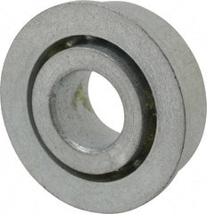 Value Collection - 3/8" Bore Diam, 29/32" OD, Open Unground Full Complement Radial Ball Bearing - With Flange, 1 Row, Round Bore, 356 Lb Dynamic Capacity - Americas Industrial Supply