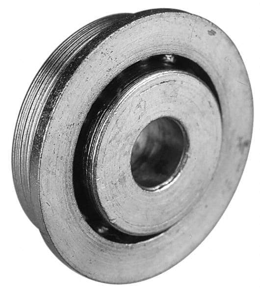 Value Collection - 1/2" Bore Diam, 1-3/4" OD, Open Unground Full Complement Radial Ball Bearing - With Flange, 1 Row, Round Bore, 1,187 Lb Dynamic Capacity - Americas Industrial Supply