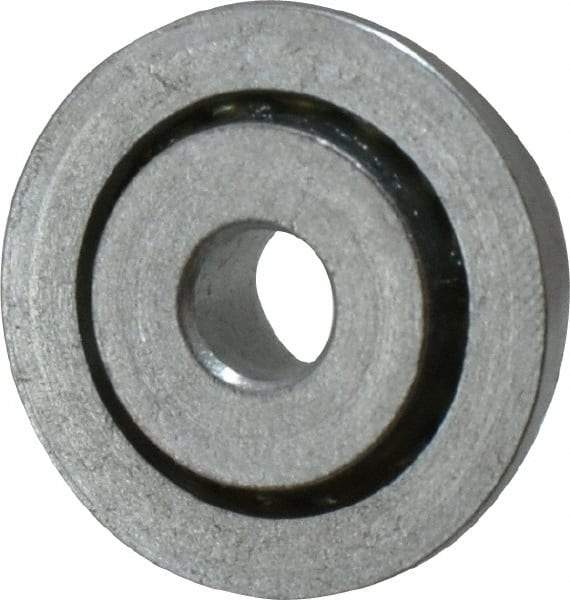 Value Collection - 1/4" Bore Diam, 7/8" OD, Open Unground Full Complement Radial Ball Bearing - With Flange, 1 Row, Round Bore, 356 Lb Dynamic Capacity - Americas Industrial Supply