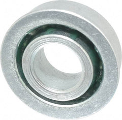 Value Collection - 1/2" Bore Diam, 1-1/8" OD, Open Unground Full Complement Radial Ball Bearing - With Flange, 1 Row, Round Bore, 533 Lb Dynamic Capacity - Americas Industrial Supply