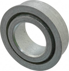 Value Collection - 3/4" Bore Diam, 1-3/8" OD, Open Unground Full Complement Radial Ball Bearing - With Flange, 1 Row, Round Bore, 650 Lb Dynamic Capacity - Americas Industrial Supply