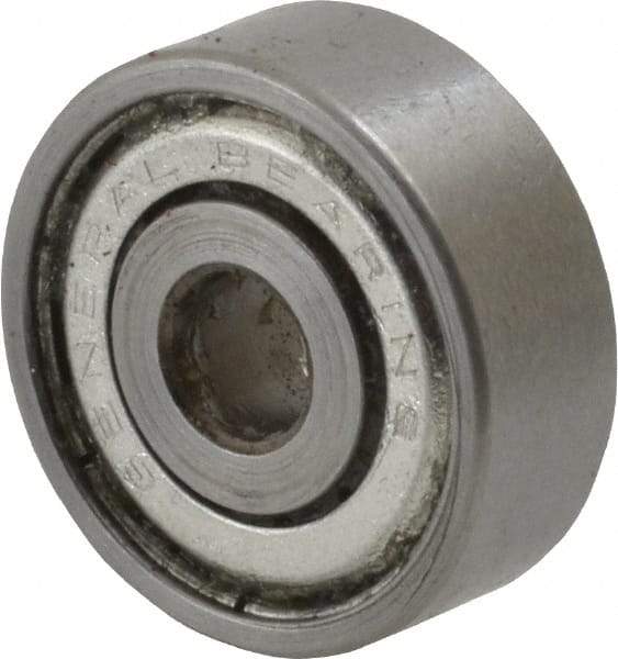 Value Collection - 3/16" Bore Diam, 11/16" OD, Double Shield Unground Retainer Type Radial Ball Bearing - 1/4" Wide, 1 Row, Round Bore, 300 Lb Dynamic Capacity - Americas Industrial Supply