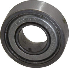 Value Collection - 3/8" Bore Diam, 7/8" OD, Double Shield Unground Retainer Type Radial Ball Bearing - 9/32" Wide, 1 Row, Round Bore, 450 Lb Dynamic Capacity - Americas Industrial Supply