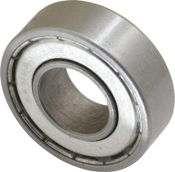 Value Collection - 5/8" Bore Diam, 1-3/8" OD, Double Shield Unground Retainer Type Radial Ball Bearing - 7/16" Wide, 1 Row, Round Bore, 915 Lb Dynamic Capacity - Americas Industrial Supply