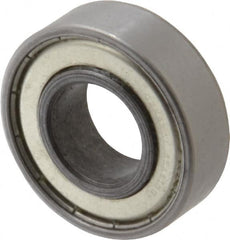 Value Collection - 3/4" Bore Diam, 1-5/8" OD, Double Shield Unground Retainer Type Radial Ball Bearing - 1/2" Wide, 1 Row, Round Bore, 1,171 Lb Dynamic Capacity - Americas Industrial Supply