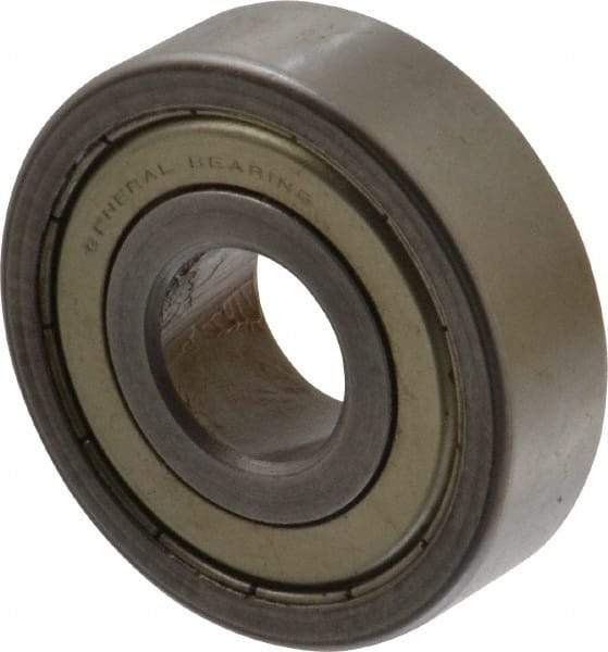 Value Collection - 5/8" Bore Diam, 1-3/4" OD, Double Shield Unground Retainer Type Radial Ball Bearing - 1/2" Wide, 1 Row, Round Bore, 1,171 Lb Dynamic Capacity - Americas Industrial Supply