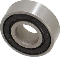 Value Collection - 3/8" Bore Diam, 29/32" OD, Double Seal Unground Retainer Type Radial Ball Bearing - 5/16" Wide, 1 Row, Round Bore, 450 Lb Dynamic Capacity - Americas Industrial Supply