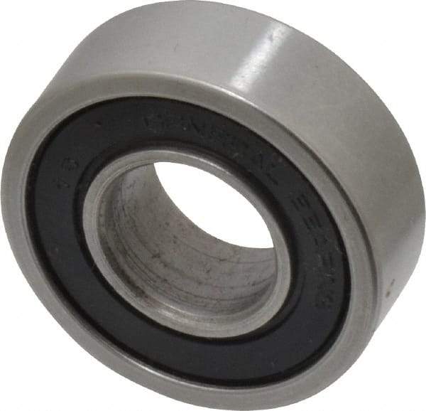 Value Collection - 1/2" Bore Diam, 1-1/8" OD, Double Seal Unground Retainer Type Radial Ball Bearing - 3/8" Wide, 1 Row, Round Bore, 691 Lb Dynamic Capacity - Americas Industrial Supply