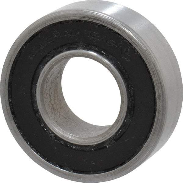 Value Collection - 5/8" Bore Diam, 1-3/8" OD, Double Seal Unground Retainer Type Radial Ball Bearing - 7/16" Wide, 1 Row, Round Bore, 915 Lb Dynamic Capacity - Americas Industrial Supply