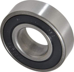 Value Collection - 3/4" Bore Diam, 1-5/8" OD, Double Seal Unground Retainer Type Radial Ball Bearing - 1/2" Wide, 1 Row, Round Bore, 1,171 Lb Dynamic Capacity - Americas Industrial Supply