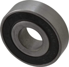 Value Collection - 3/4" Bore Diam, 2" OD, Double Seal Unground Retainer Type Radial Ball Bearing - 9/16" Wide, 1 Row, Round Bore, 1,171 Lb Dynamic Capacity - Americas Industrial Supply