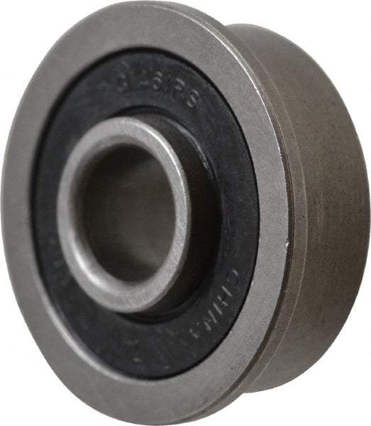 Value Collection - 5/16" Bore Diam, 7/8" OD, Double Seal Unground Retainer Type Radial Ball Bearing - With Flange, 1 Row, Round Bore, 450 Lb Dynamic Capacity - Americas Industrial Supply