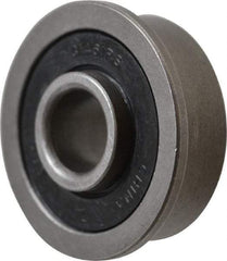 Value Collection - 5/16" Bore Diam, 7/8" OD, Double Seal Unground Retainer Type Radial Ball Bearing - With Flange, 1 Row, Round Bore, 450 Lb Dynamic Capacity - Americas Industrial Supply