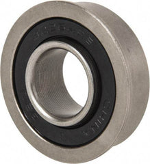 Value Collection - 5/8" Bore Diam, 1-3/8" OD, Double Seal Unground Retainer Type Radial Ball Bearing - With Flange, 1 Row, Round Bore, 915 Lb Dynamic Capacity - Americas Industrial Supply