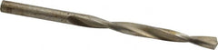 Interstate - 7/32" 130° High Speed Steel Jobber Drill - Bright Finish, Right Hand Cut, Spiral Flute, Straight Shank, 3-3/4" OAL, Standard Point - Americas Industrial Supply