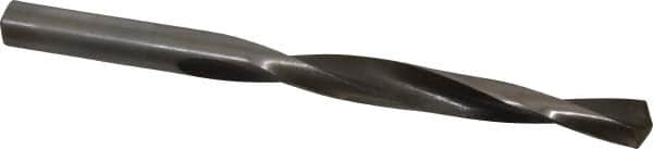 Interstate - 3/8" 130° High Speed Steel Jobber Drill - Bright Finish, Right Hand Cut, Spiral Flute, Straight Shank, 5" OAL, Standard Point - Americas Industrial Supply