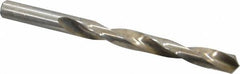 Interstate - 27/64" 130° High Speed Steel Jobber Drill - Bright Finish, Right Hand Cut, Spiral Flute, Straight Shank, 5-3/8" OAL, Standard Point - Americas Industrial Supply