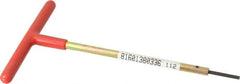 Made in USA - 7/64" Hex, T-Handle, Hex Key - 6" OAL, Chromalloy Steel, Inch System of Measurement - Americas Industrial Supply