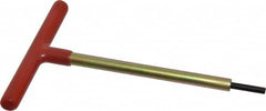 Made in USA - 3/16" Hex, T-Handle, Hex Key - 6" OAL, Chromalloy Steel, Inch System of Measurement - Americas Industrial Supply