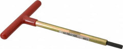 Made in USA - 7/32" Hex, T-Handle, Hex Key - 6" OAL, Chromalloy Steel, Inch System of Measurement - Americas Industrial Supply