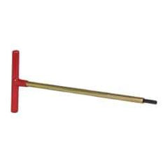 Made in USA - 1/4" Hex, T-Handle, Hex Key - 12" OAL, Chromalloy Steel, Inch System of Measurement - Americas Industrial Supply