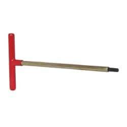 Made in USA - 5/16" Hex, T-Handle, Hex Key - 12" OAL, Chromalloy Steel, Inch System of Measurement - Americas Industrial Supply