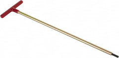 Made in USA - 1/4" Hex, T-Handle, Hex Key - 18" OAL, Chromalloy Steel, Inch System of Measurement - Americas Industrial Supply