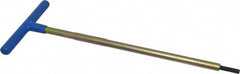 Made in USA - 6mm Hex, T-Handle, Hex Key - 12" OAL, Chromalloy Steel, Metric System of Measurement - Americas Industrial Supply