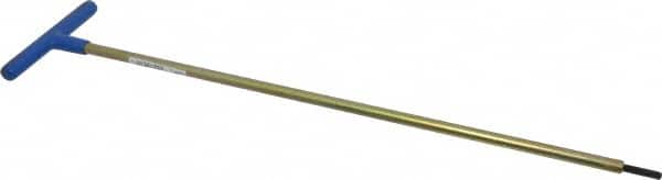 Made in USA - 5mm Hex, T-Handle, Hex Key - 18" OAL, Chromalloy Steel, Metric System of Measurement - Americas Industrial Supply