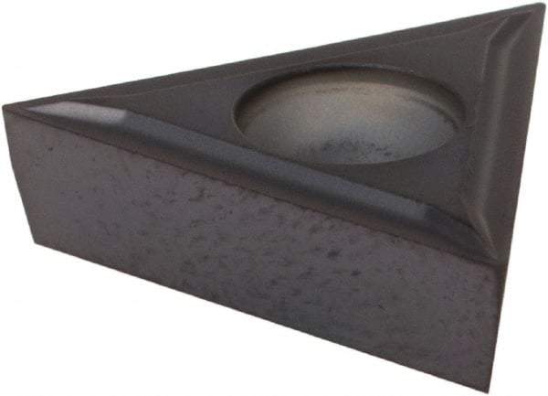 Kennametal - TCGT32.50.5 LF Grade KC5010 Carbide Turning Insert - TiAlN Finish, 60° Triangle, 3/8" Inscr Circle, 5/32" Thick, 0.0079" Corner Radius - Americas Industrial Supply