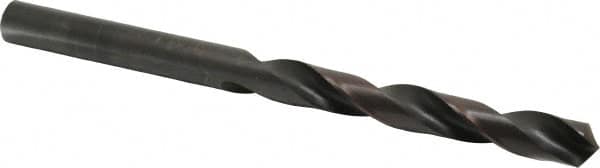 Interstate - 18mm, 118° Point, Spiral Flute, High Speed Steel Taper Length Drill Bit - Oxide Finish, 158mm Flute Length, 241mm OAL - Americas Industrial Supply