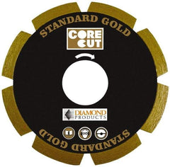 Core Cut - 5-1/2" Diam, 20mm Arbor Hole Diam, Wet & Dry Cut Saw Blade - Diamond-Tipped, Standard Round Arbor - Americas Industrial Supply