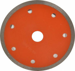 Core Cut - 4" Diam, 5/8" Arbor Hole Diam, Wet & Dry Cut Saw Blade - Diamond-Tipped, Standard Round Arbor - Americas Industrial Supply