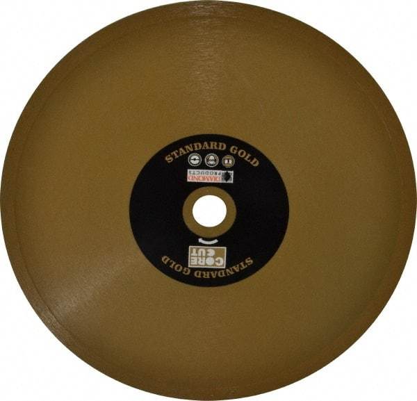 Core Cut - 8" Diam, 5/8" Arbor Hole Diam, Wet & Dry Cut Saw Blade - Diamond-Tipped, Standard Round Arbor - Americas Industrial Supply