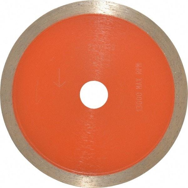 Core Cut - 4" Diam, 5/8" Arbor Hole Diam, Wet & Dry Cut Saw Blade - Diamond-Tipped, Standard Round Arbor - Americas Industrial Supply