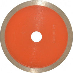 Core Cut - 4" Diam, 5/8" Arbor Hole Diam, Wet & Dry Cut Saw Blade - Diamond-Tipped, Standard Round Arbor - Americas Industrial Supply